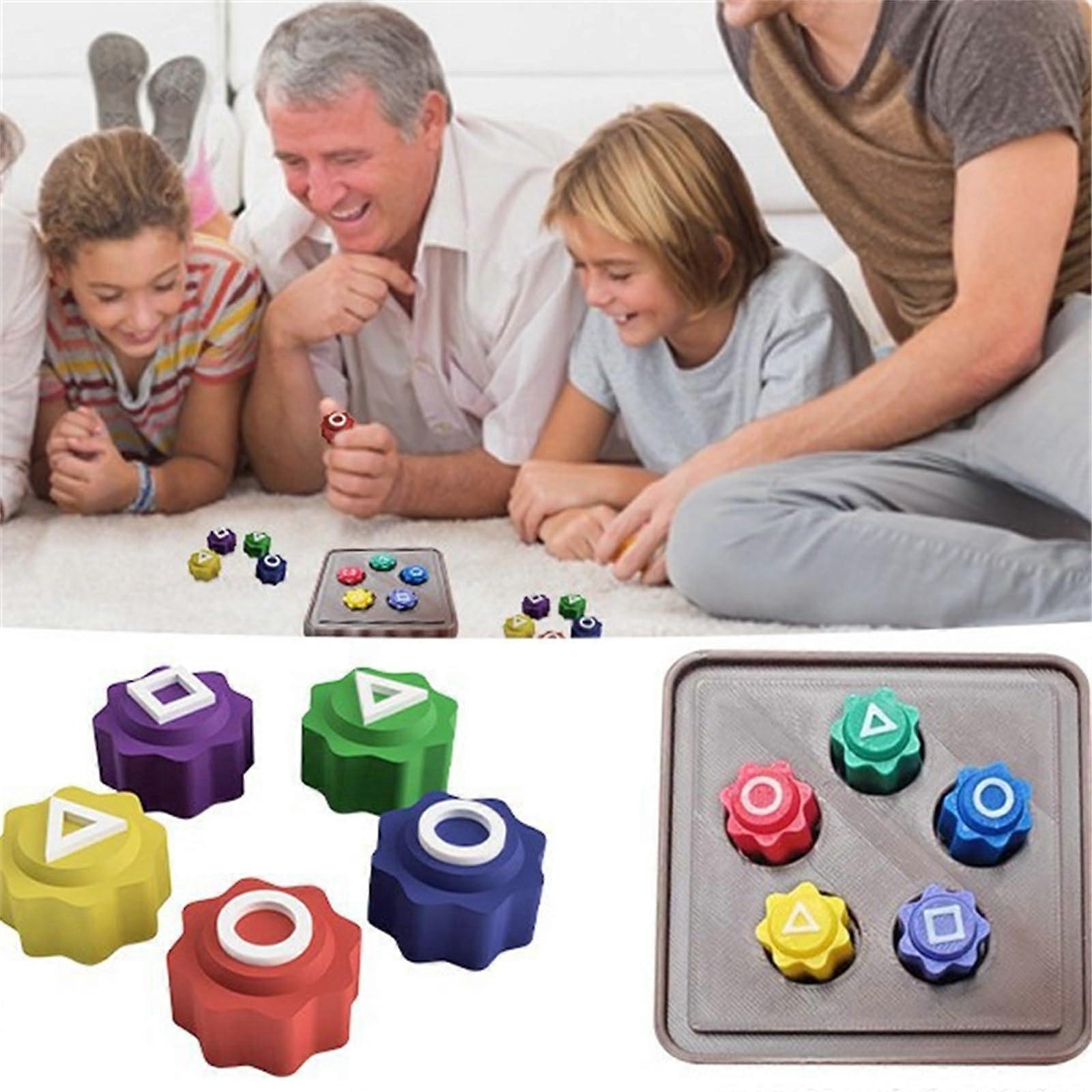 Gonggi Jack Stone Pebbles Set Traditional Korean Game 5 Cubes Plate A