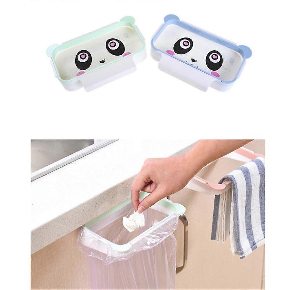 Kitchen Garbage Bag Holder Easy Installation No Drilling Required Pink 1Set