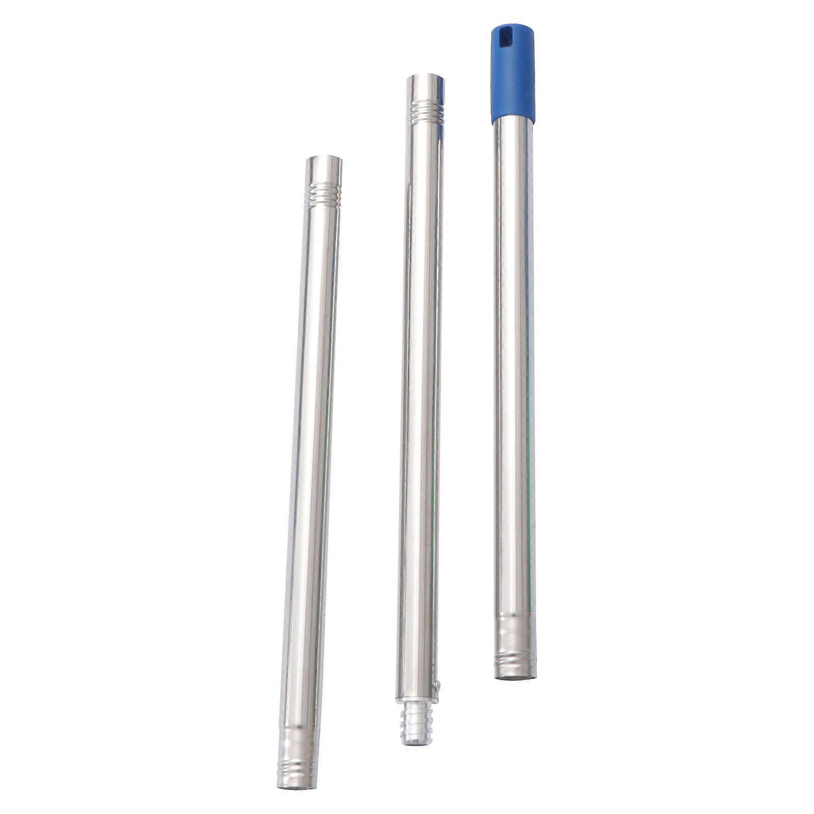 Paint Extension Pole Aluminium Alloy Connects to Roller Silver 1Pack