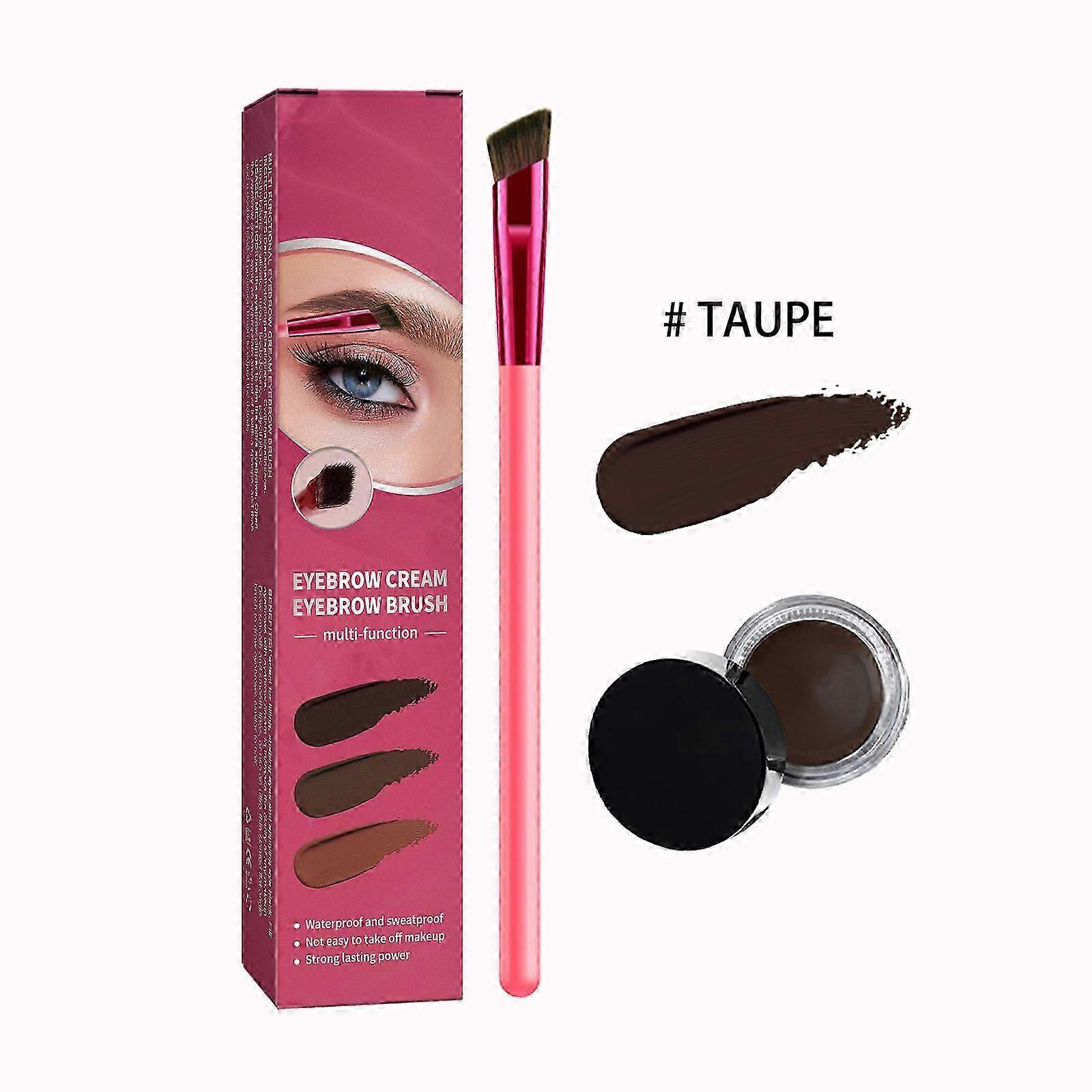Multi Function Eyebrow Brush & Eyebrow Powder, Multi-function Square Eyebrow Brush, Multifunction Angled Eyebrow Brush