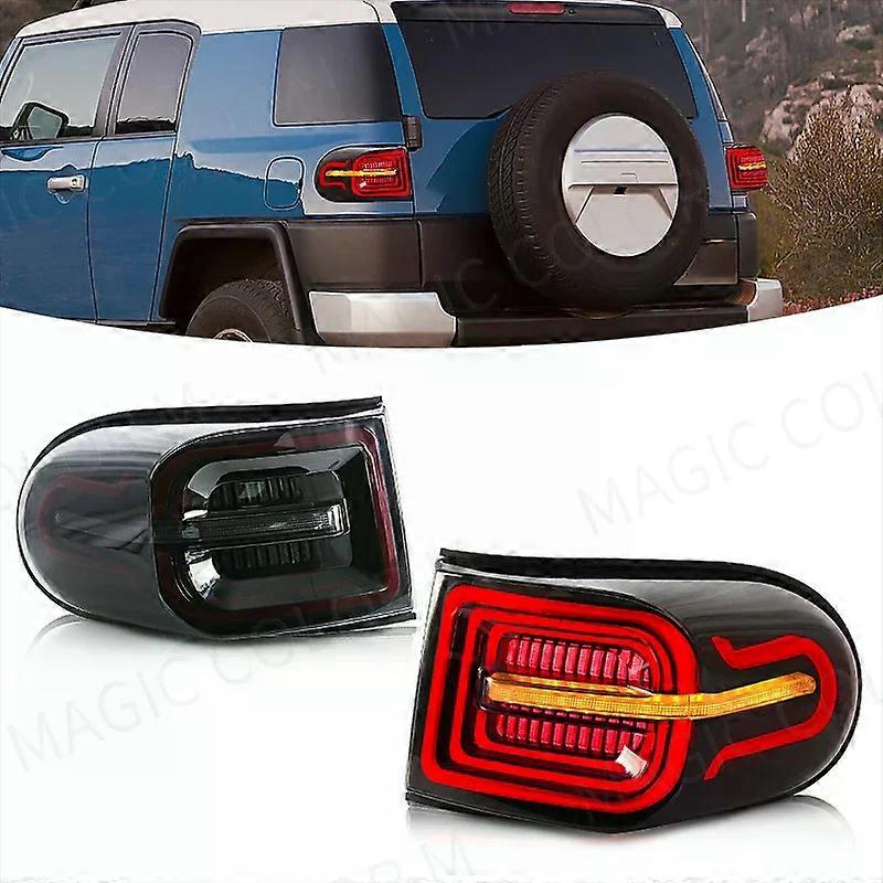 Tail Lights For Toyota FJ Cruiser 2007-2017 Car LED Rear Running Light Brake Lamp Dynamic Turn Signal Stop Warning Reflector