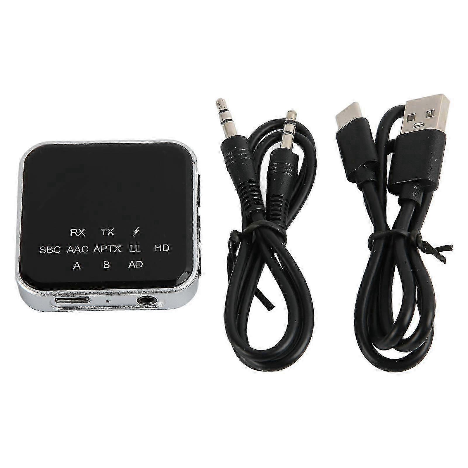 Bluetooth Transmitter Receiver 2 in 1 Adapter Low Latency with 3.5mm AUX Interface for TV and PC SZRH A-F