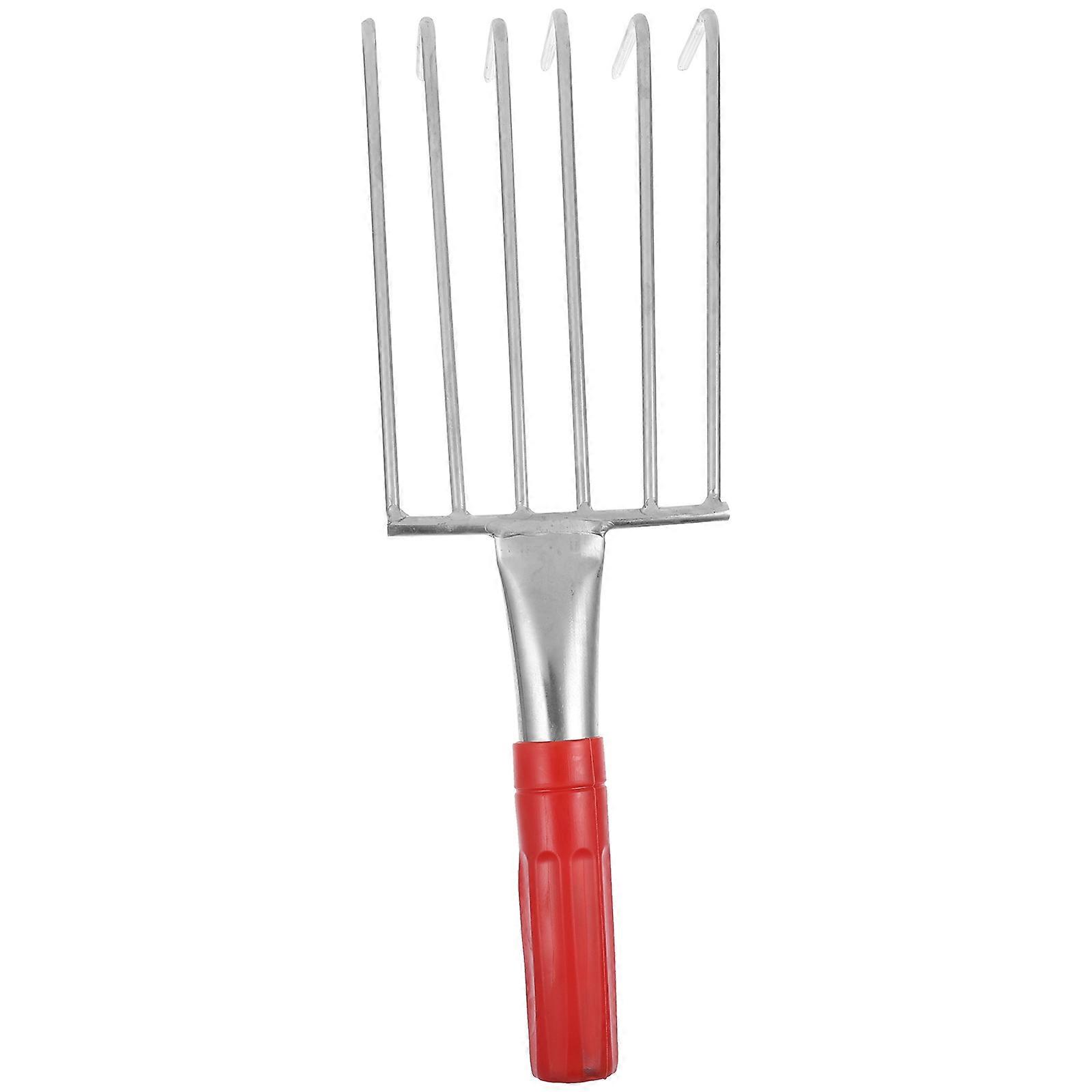 Garden Rake Ergonomic Handle Design Clamming Rake Fishermen Beach Enthusiasts 32X10.5X5CM 1Pack