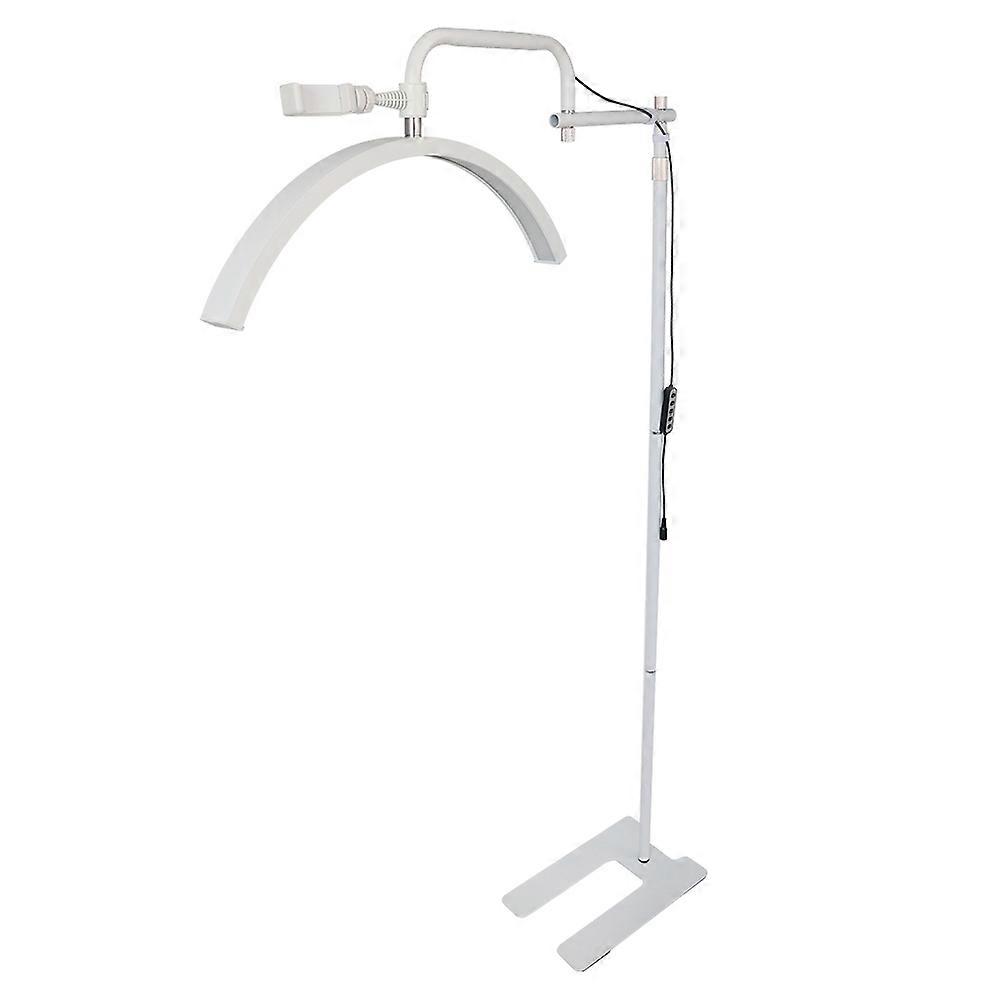 HD-M23X 24-inch Upgraded Remote Control Nail Art Fill Light Half Moon Floor Lamp - White AU Plug