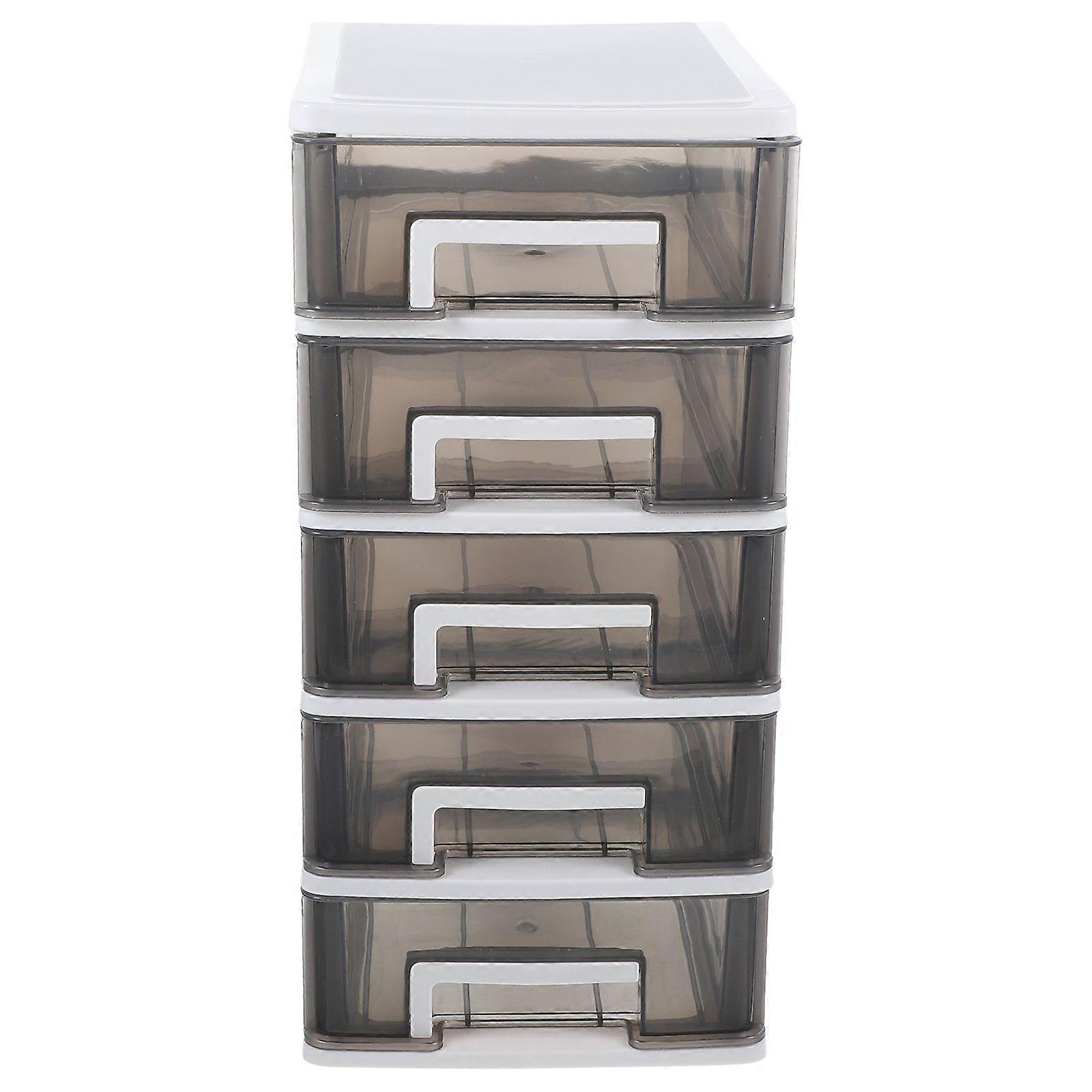 Multi-layer Desktop Drawer Organizer Tabletop Transparent Storage Box Household Small Cabinet