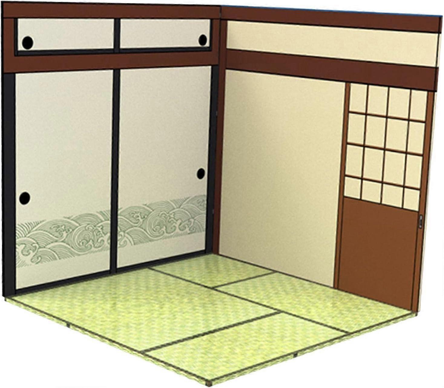 1:12 Mini Scene Diorama Backdrop Organizer for Model Decoration, Realistic Layout, Compatible with Various Styles