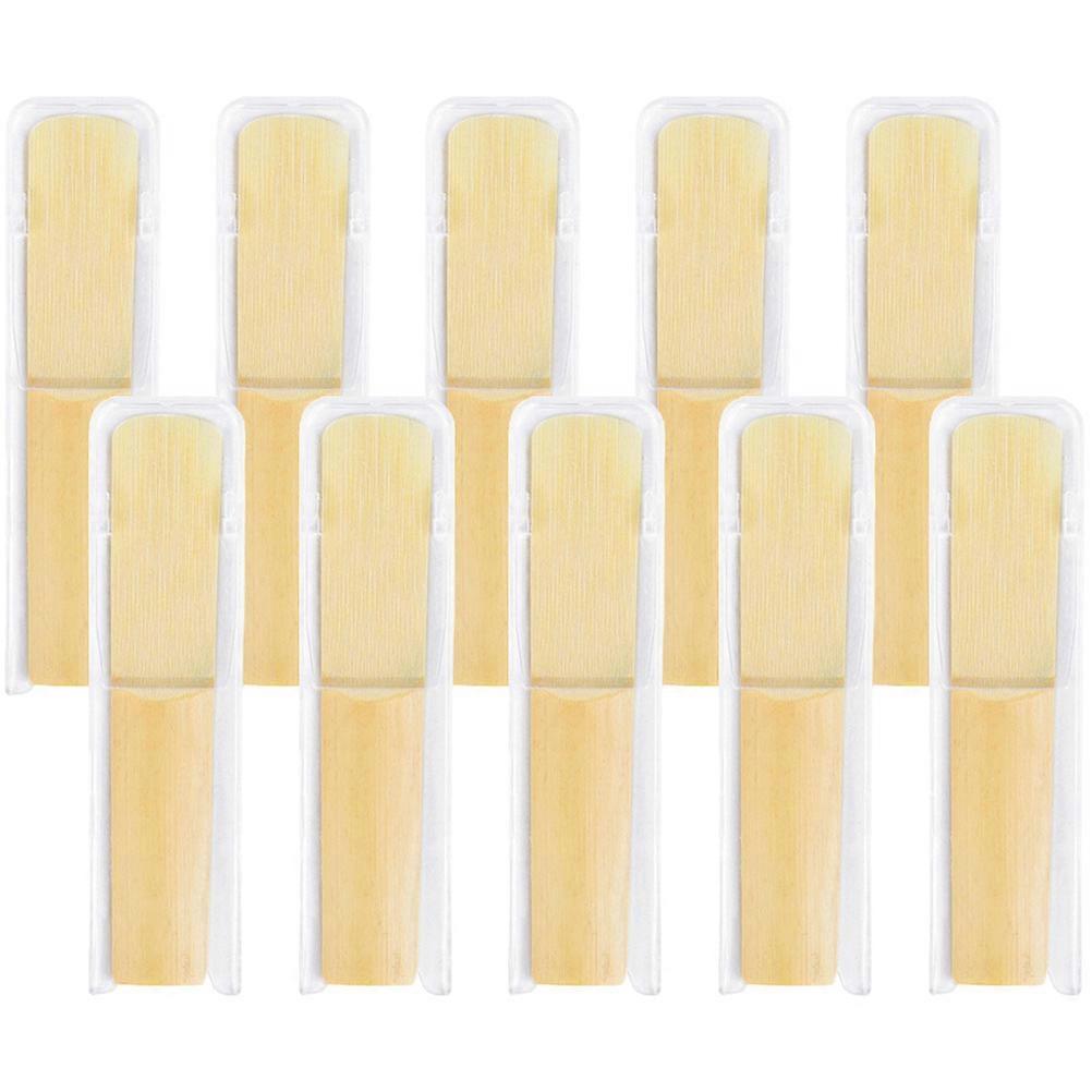 10pcs Durable Clarinet Reeds, Natural Material, Compact & Practical Replacement for Professionals & Beginners, Clarinet Accessories