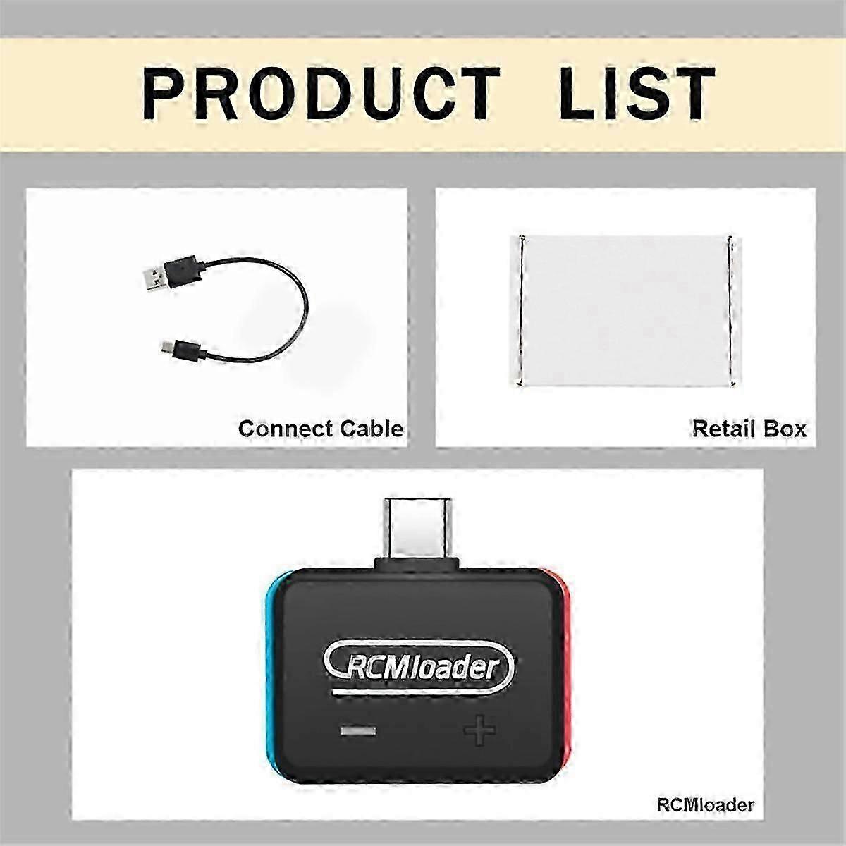 V5 RCM Loader + RCM Jig Clip Tool för Nintendo Switch NS-konsol med USB-kabel inbyggt program