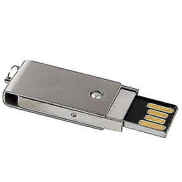 32 GB Metal Series Push-pull Style USB 2.0 Flash Disk (silver)