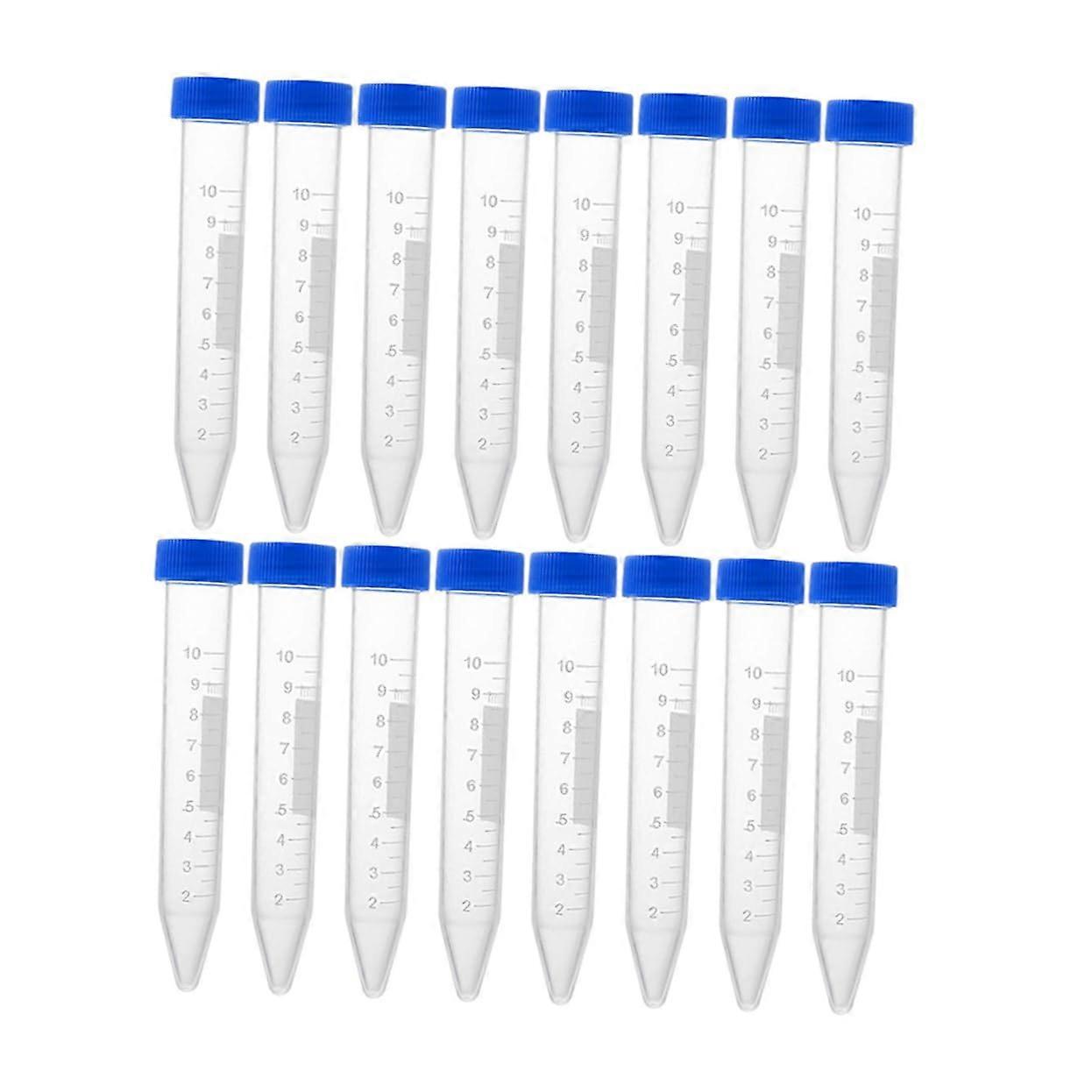 30x Centrifuge Tubes with Screw Cap, 10.90x1.60x1.60cm, Test Containers for Liquid, Powder, Sample Storage
