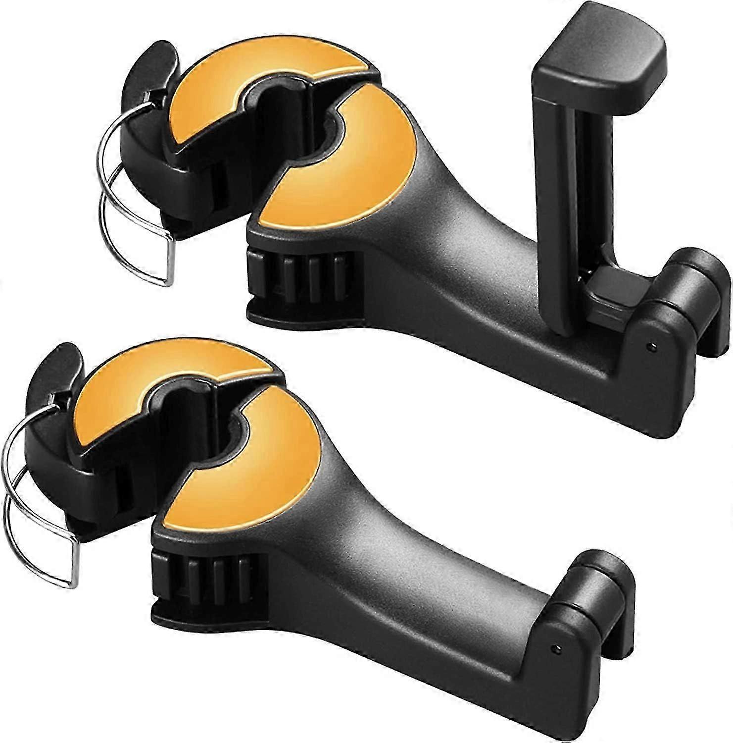 Headrest Bracket Car Hook, 2 in 1 Hook Mount Car Mobile Phone Bracket, Car Headrest Hook