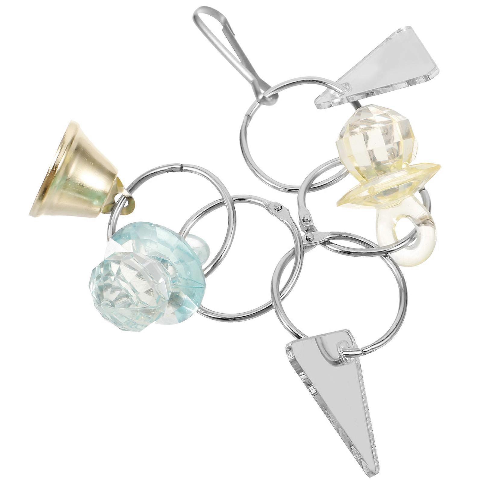 Acrylic Bird Mirror Toy for Parrots Providing Visual Auditory Stimulation in Assorted Color