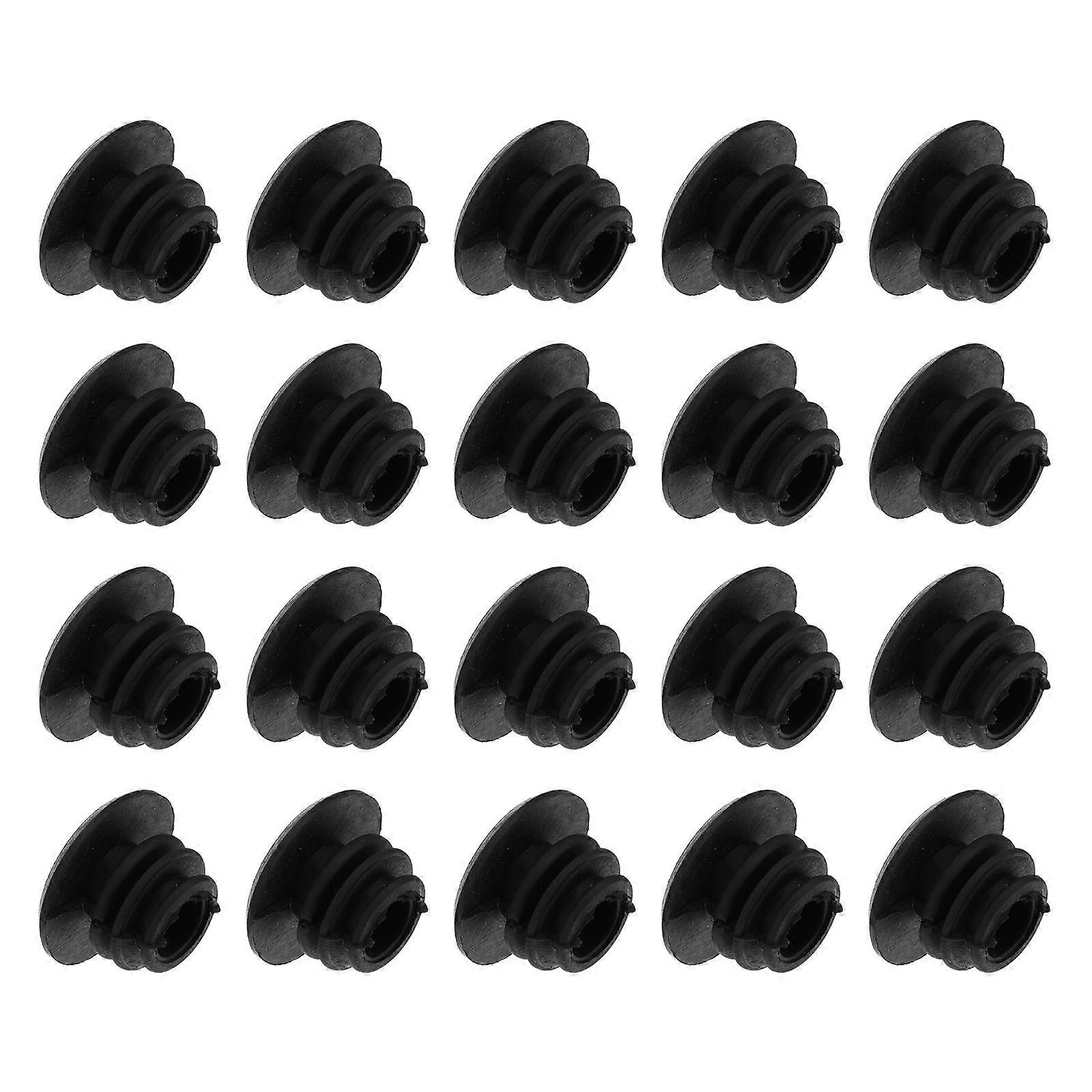 Bike End Plugs for Handlebar Protecting Rod and Bar with Rubber Material 22mm Inner Diameter Black