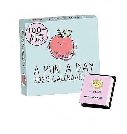 A Pun A Day Desktop Calendar, Funny DaytoDay Calendar for Home or Office (1 Piece)