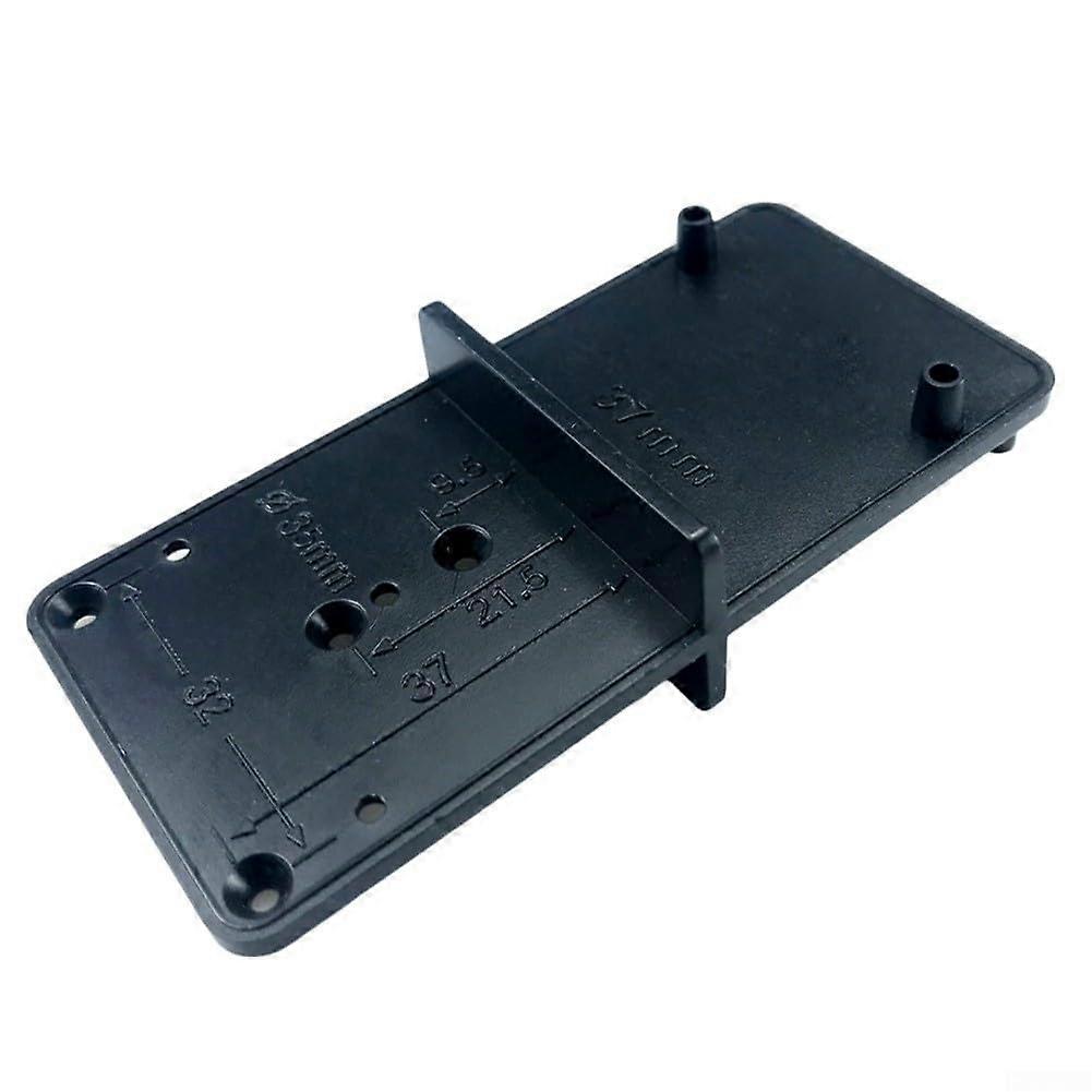 Drill Bits for Woodworking 35mm 40mm, Hinge Hole Locator Jig, Hinge Template, Drill Positioning Plate, Black