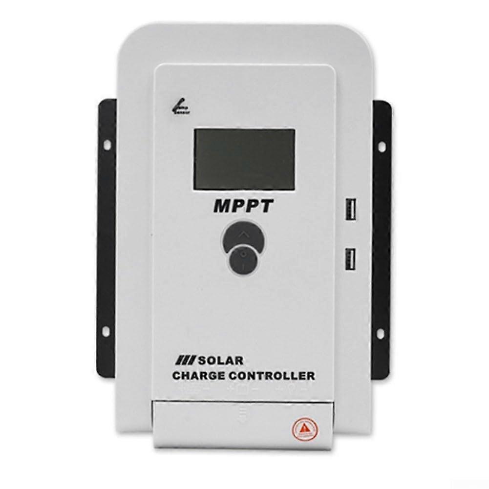 Diverse compatibility, 20A MPPT solar charge controller with automatic voltage detection and monitoring display.