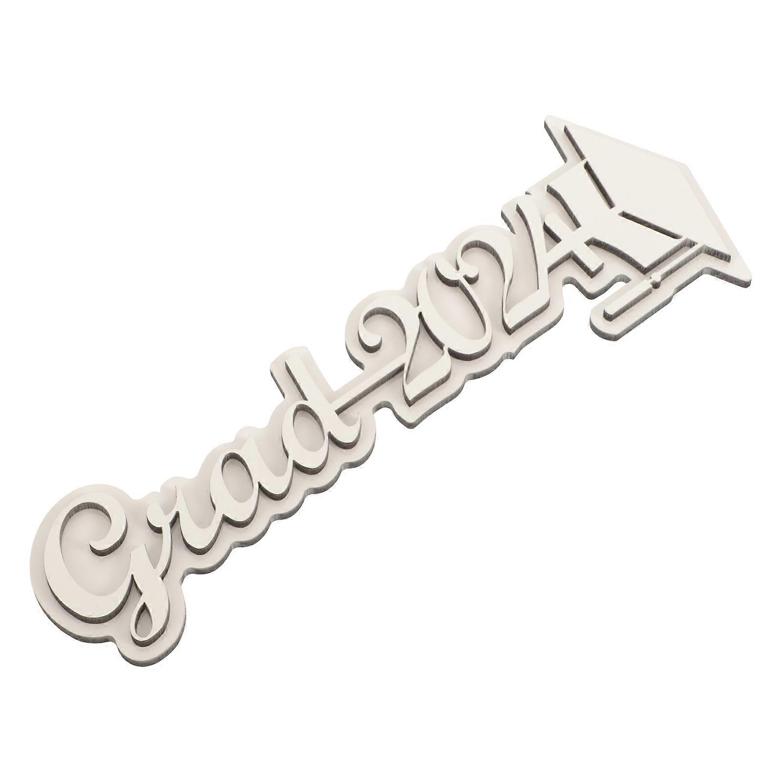 White Density Board Blank Plates for Grad 2024 Decoration Reusable and Ideal Graduation Gifts