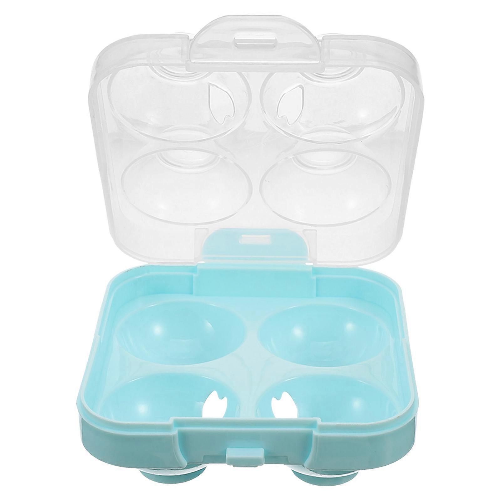 Plastic Egg Holder for Refrigerator Storage with Multigrid Design and Shockresistant Construction 12.5x8.3x5.2 inches