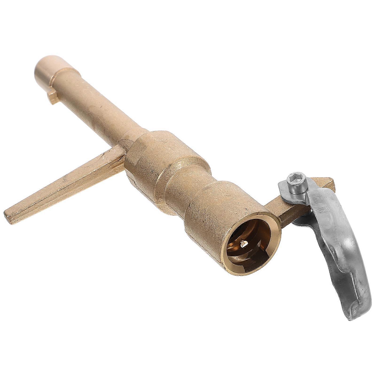 Copper Water Valve for Garden Use with Durable Construction Golden Color 1 Set