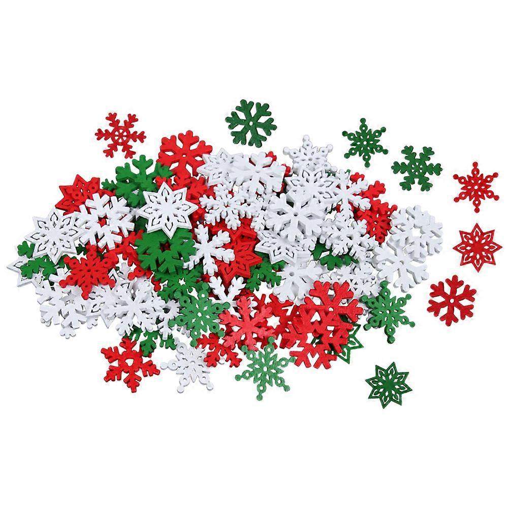 Snowflake Decorations 50Pcs Wooden Craft Tags Great For Christmas And Holiday Occasions