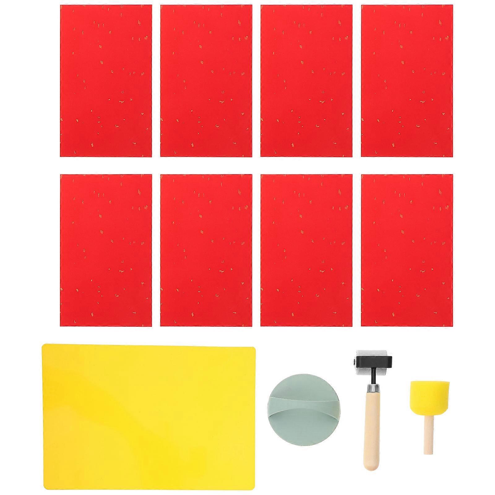 Block Printing Starter Tool Stamp Making Kit For Wood Enthusiasts Assorted Color Complete Set 1Set