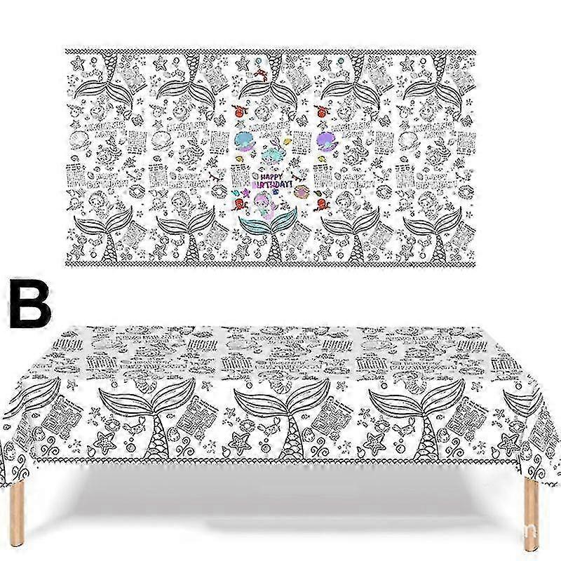 Çocuklar için Boyama Masa Örtüsü, 137x274cm Dev Boyama Posteri, Büyük Boyama Masa Örtüsü DIY Çizim