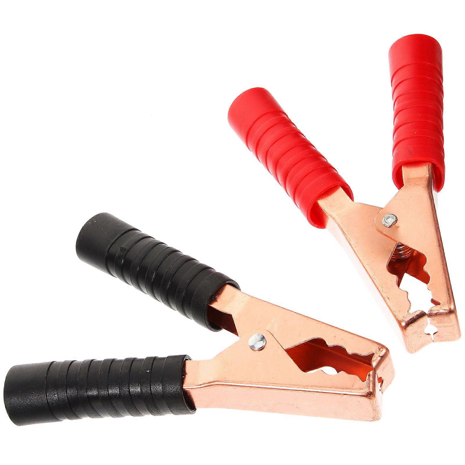Emergency Car Jumper Jumper Cable Clamp Clip Current Transmission Automobile Owners 5.5×0.8×0.8In 1 Pair