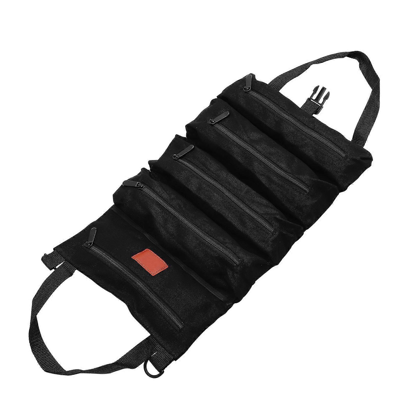 Multi Purpose Tool Roll Bag Canvas Material Car Accessories Organizer Classification Style 48X30CM 1Pcs