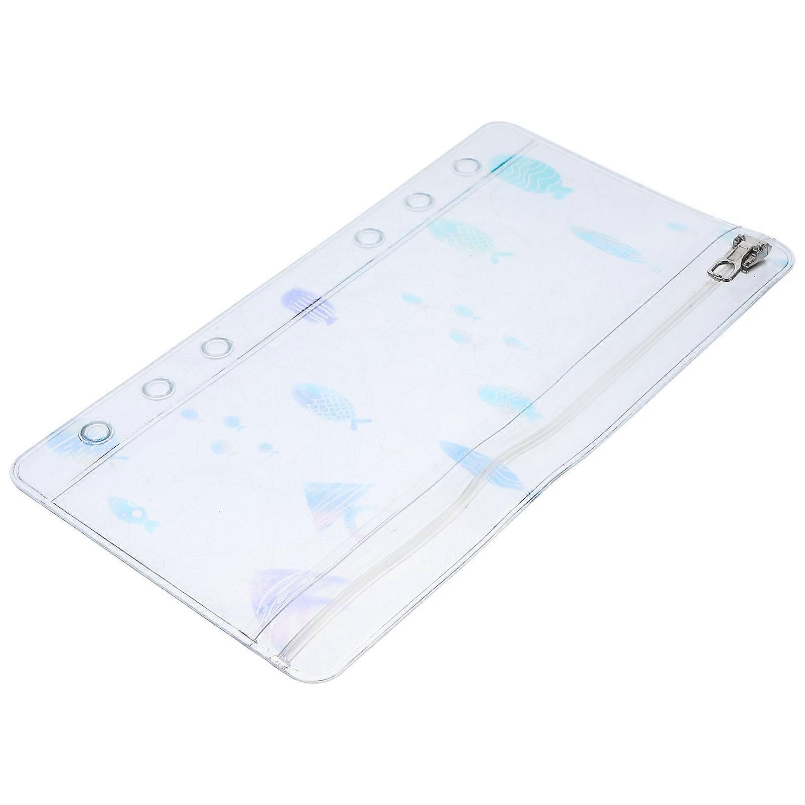 Binder Pockets Refill Zipper Pocket Students Organizational Training 1Set