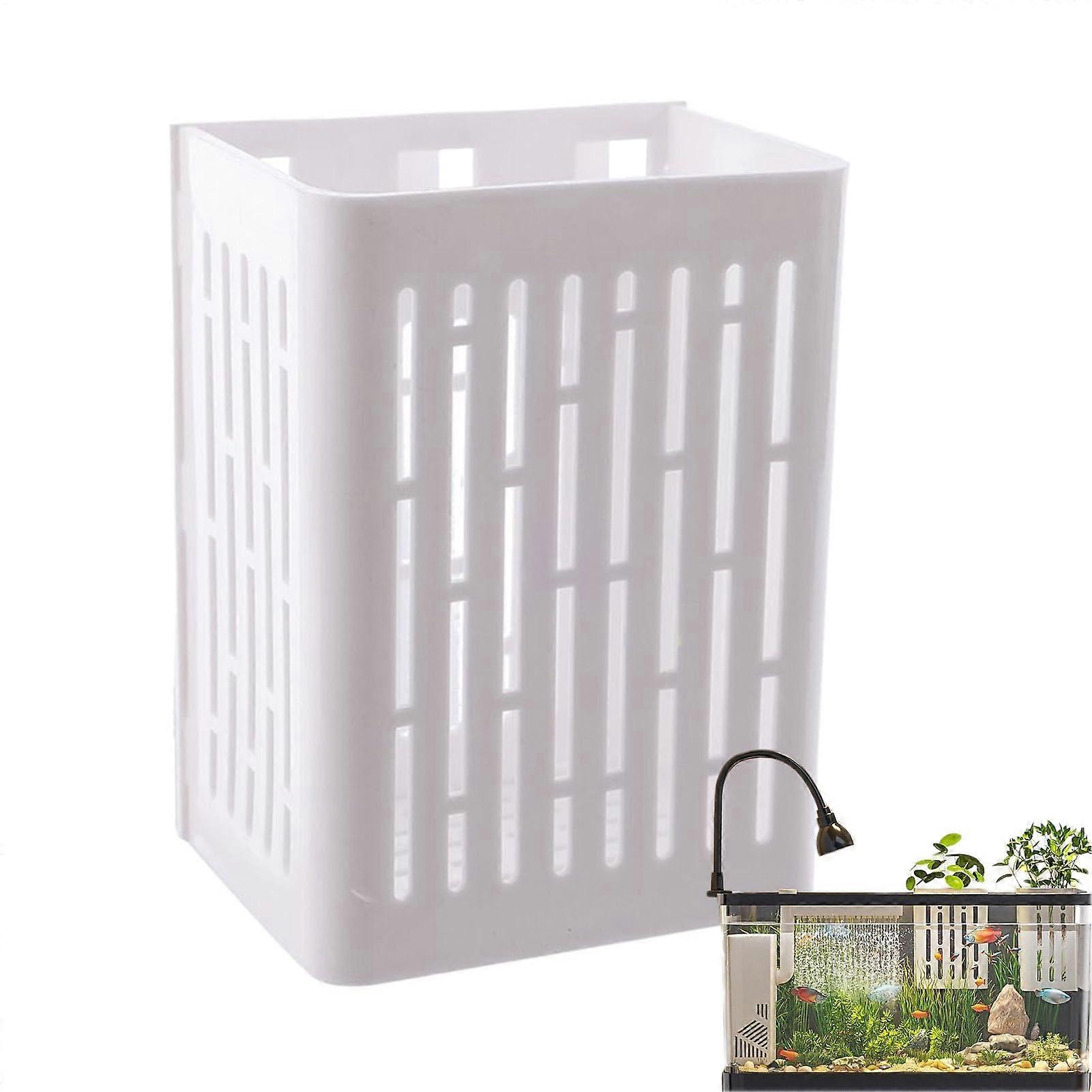 Plant Door for Aquariums - Wall-Mounted, Transparent, Compact With Suction Cups and Hooks for Plant Display and Decor