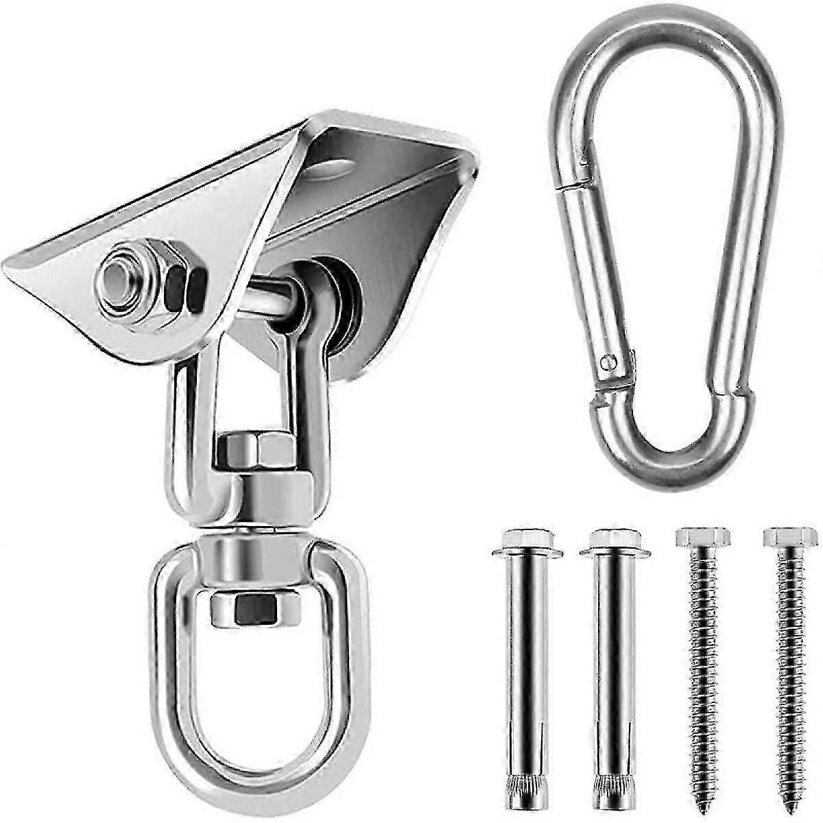 360�� Rotating Heavy-Duty Wall-Mounted Swivel Hook Hanger - Strong Adhesive Space-Saving Solution for Kitchen, Closet & Bathroom