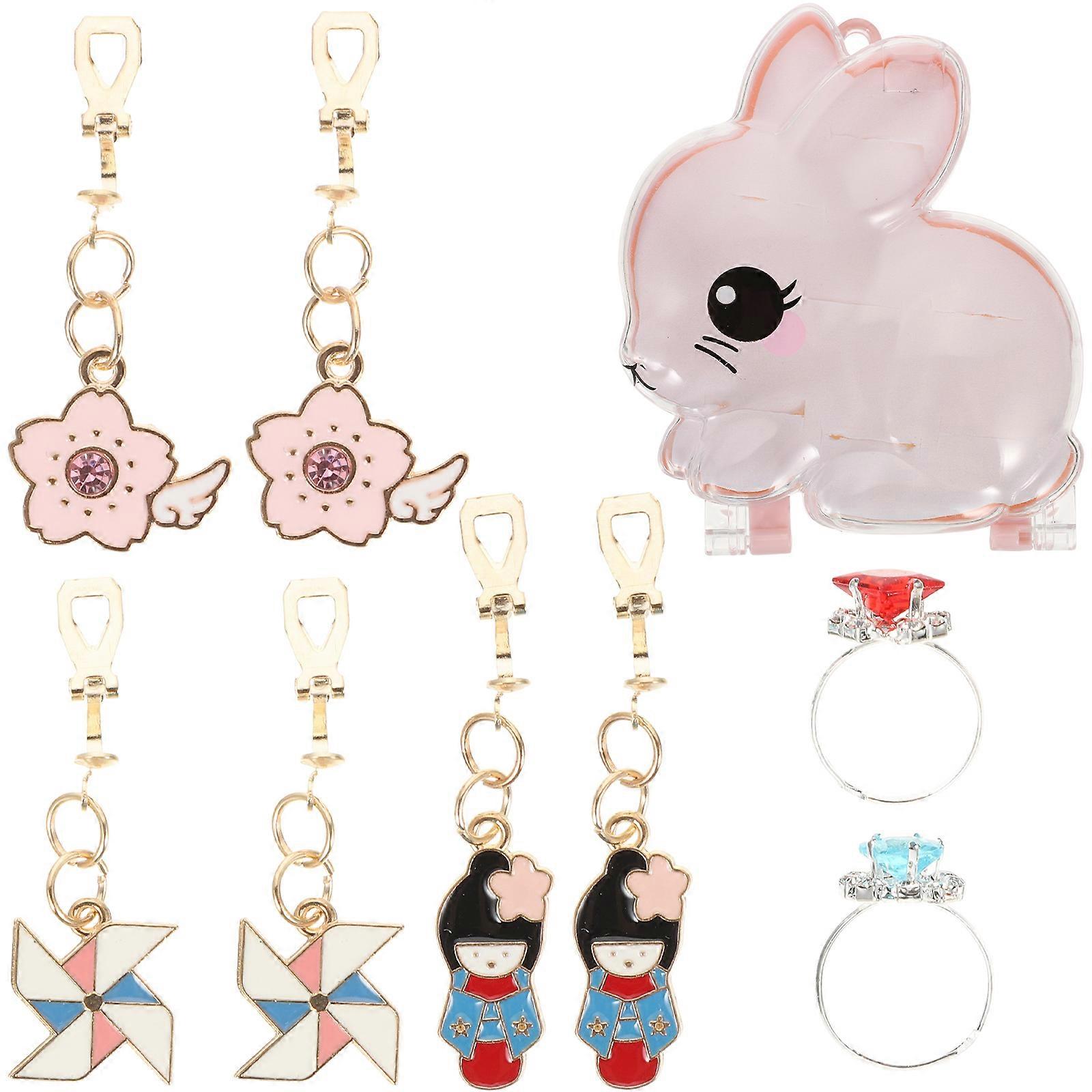 Clip On Earring For Girls Children Ear Decoration Painless No Piercing Required 1 Set