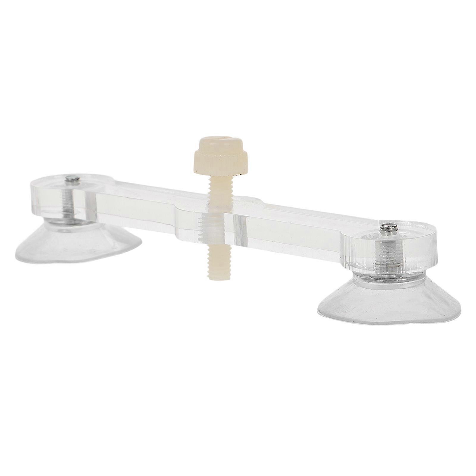 Windshield Repair Tool for Chips and Cracks with Suction Cup Made of Durable Plastic Transparent