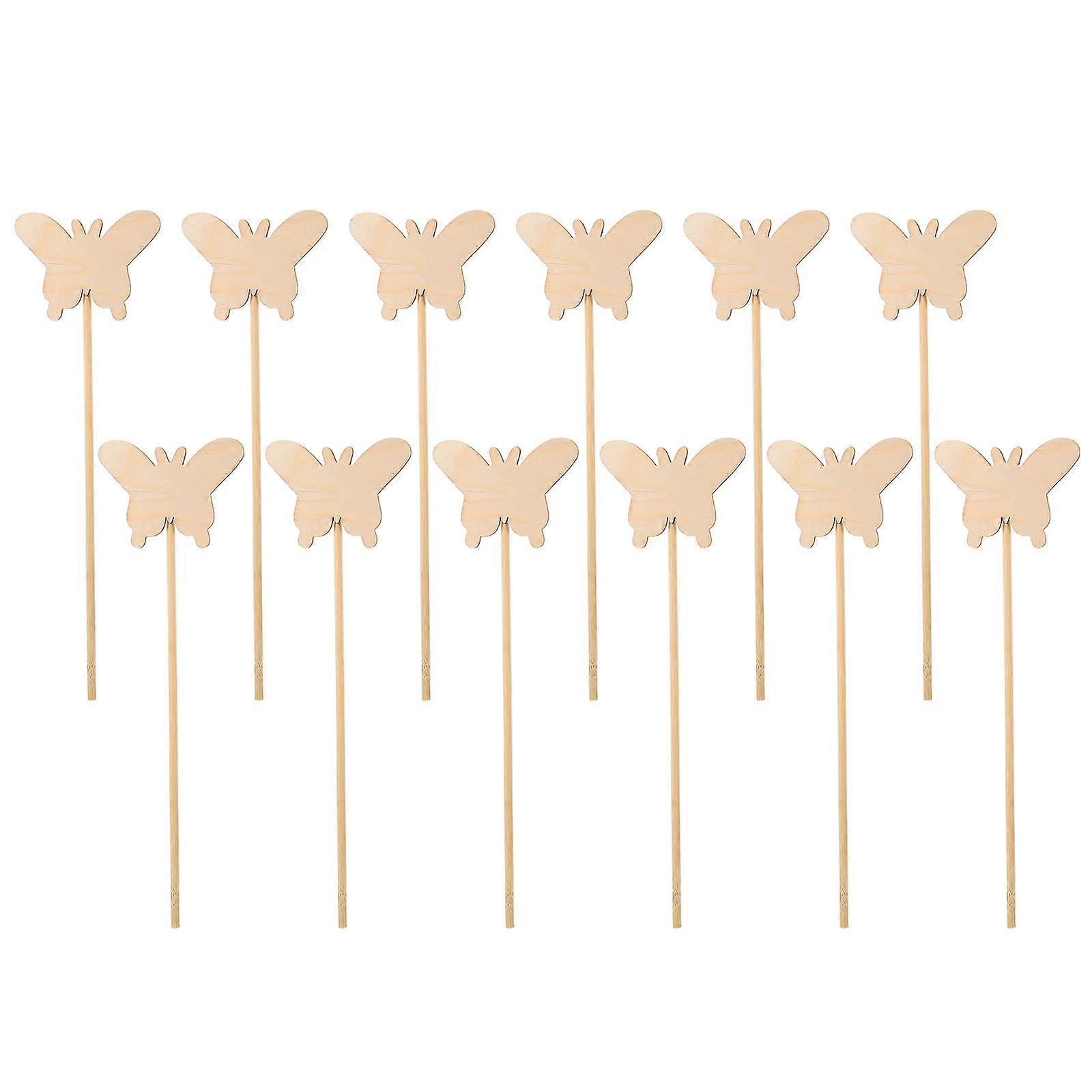 Butterflies Fairy DIY Wand Kit – 12pcs Lightweight Craft Activity for Creative Dress Up & Birthday Party Props to Inspire Imagination and Fun