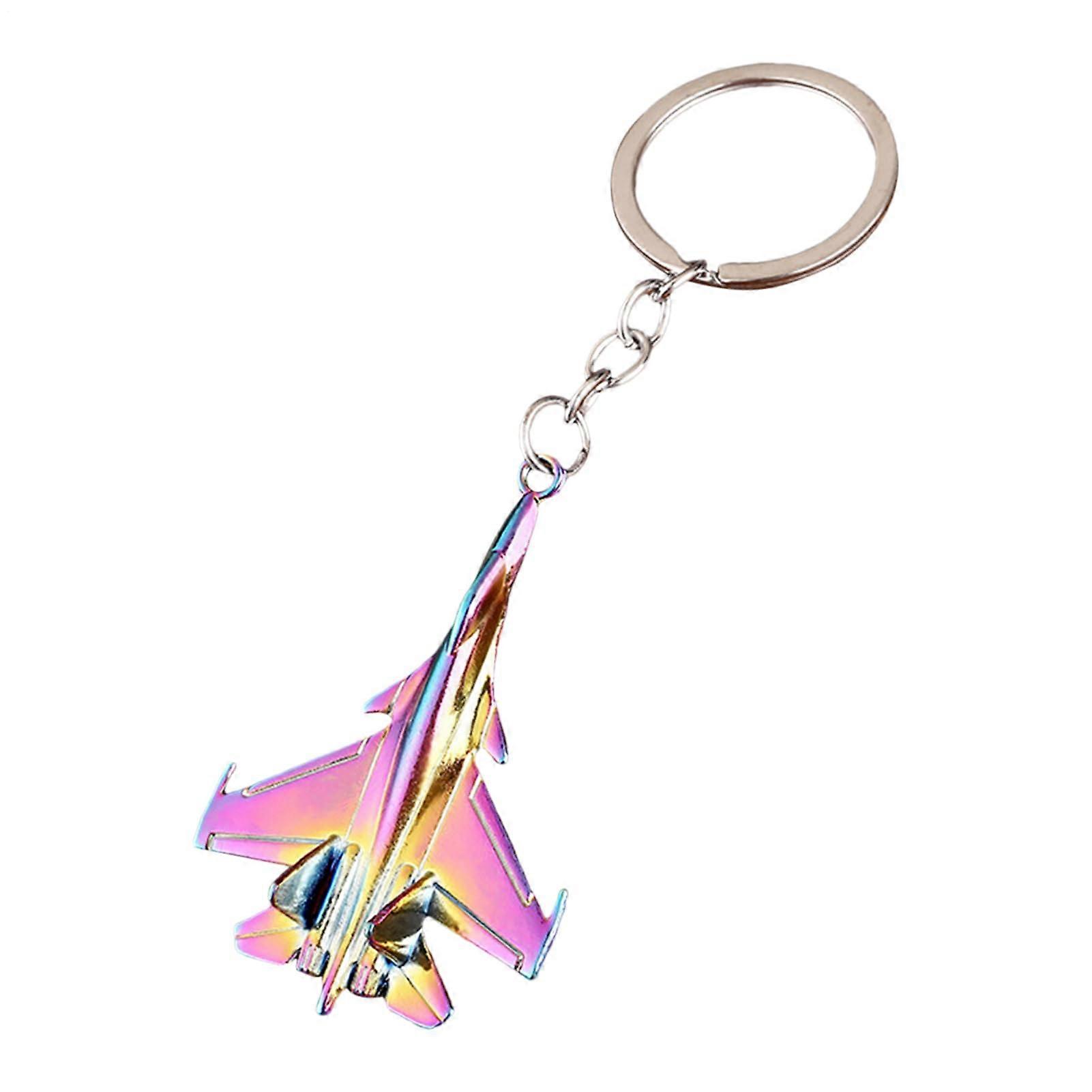 Alloy Aircraft Keychain Model Aircraft Pendant, Metal Alloy Keyring For Car Keys And Backpacks