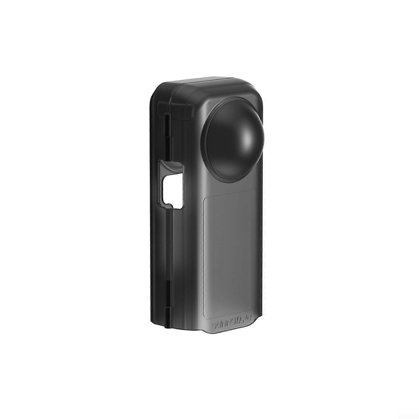 Aesthetic Transparent Case for Insta360 X4 Camera, Compatible Protective Cover in Black, Durable Material and Sleek Design