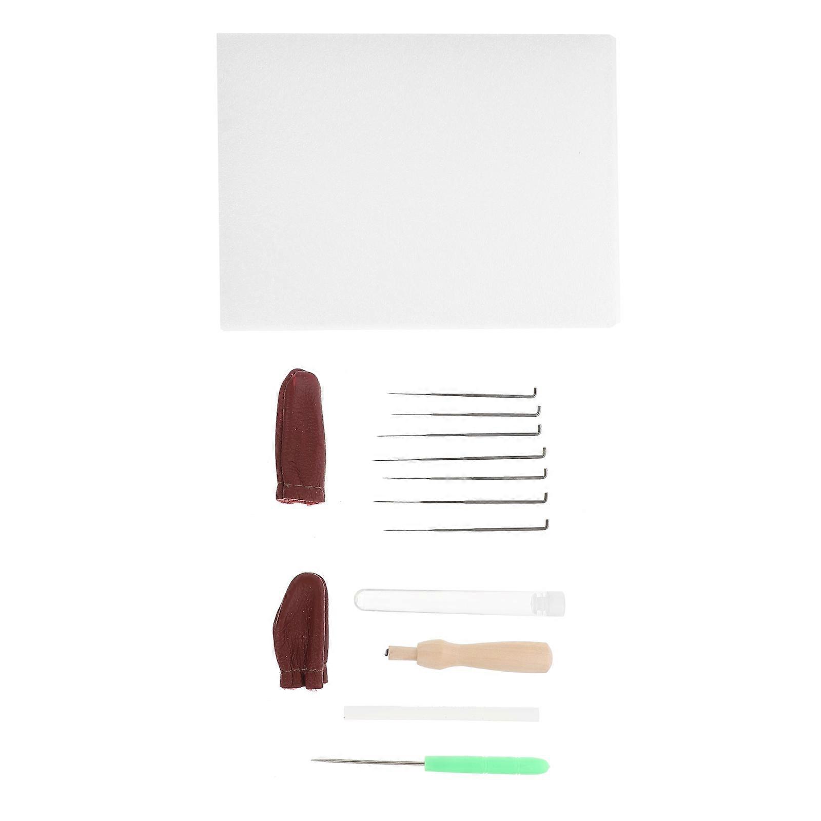 Plastic Felting Needles for DIY Use Assorted Color Craft Tool Set of 1 Includes Finger Guard