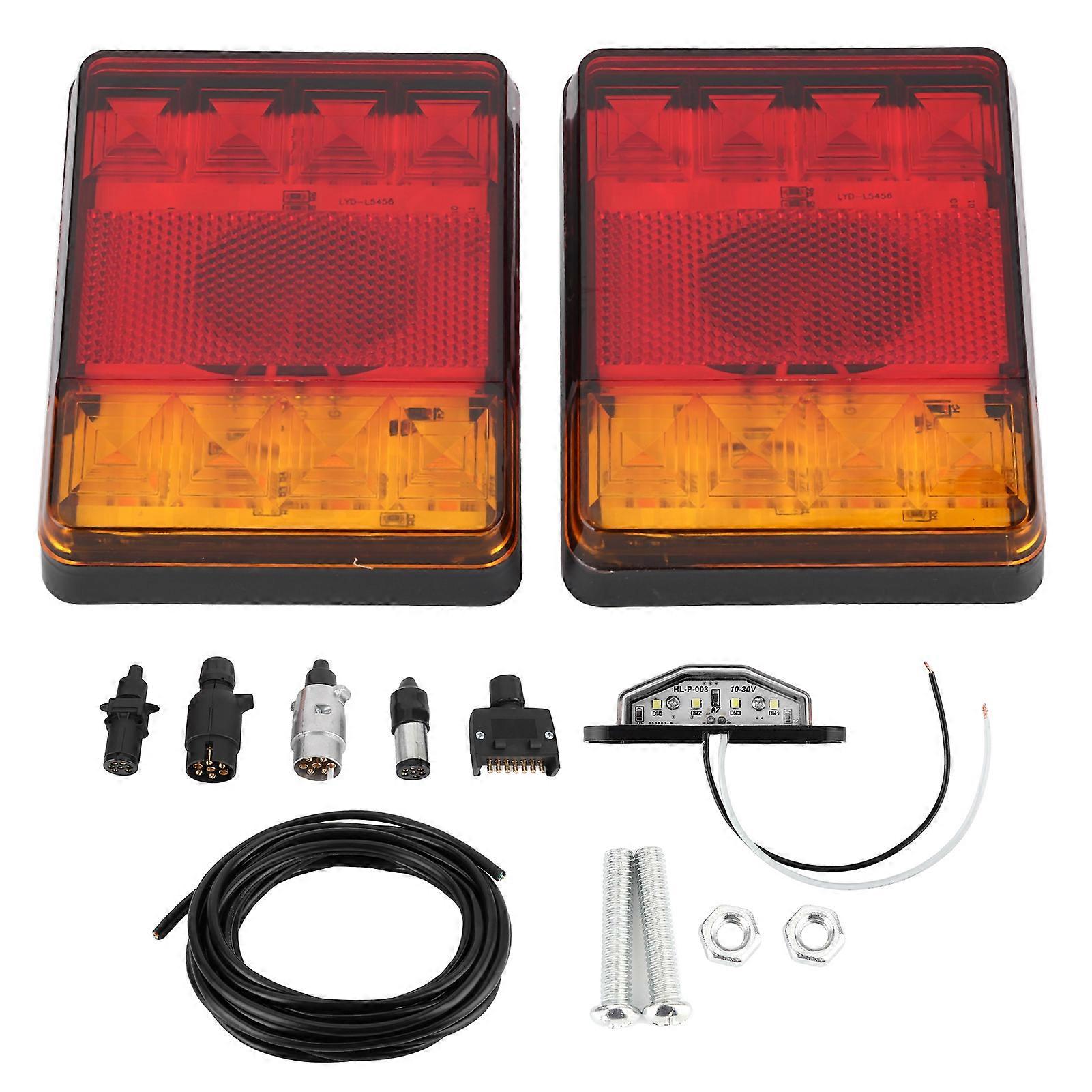 Waterproof tail lamp for trucks with 8LED dual colors