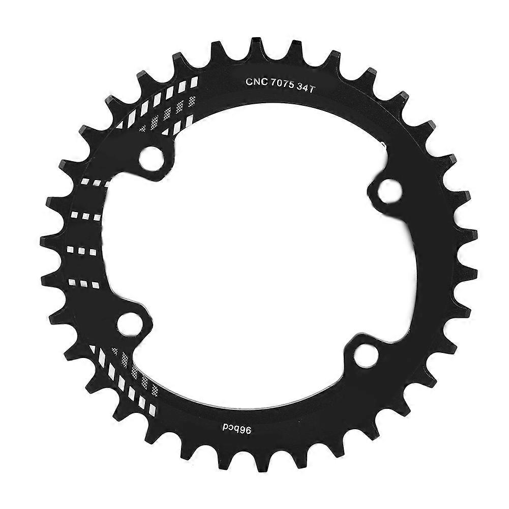BCD 96MM Narrow Wide Chainring Single Chain Ring for M6000 M7000 M8000 (Black 34T)