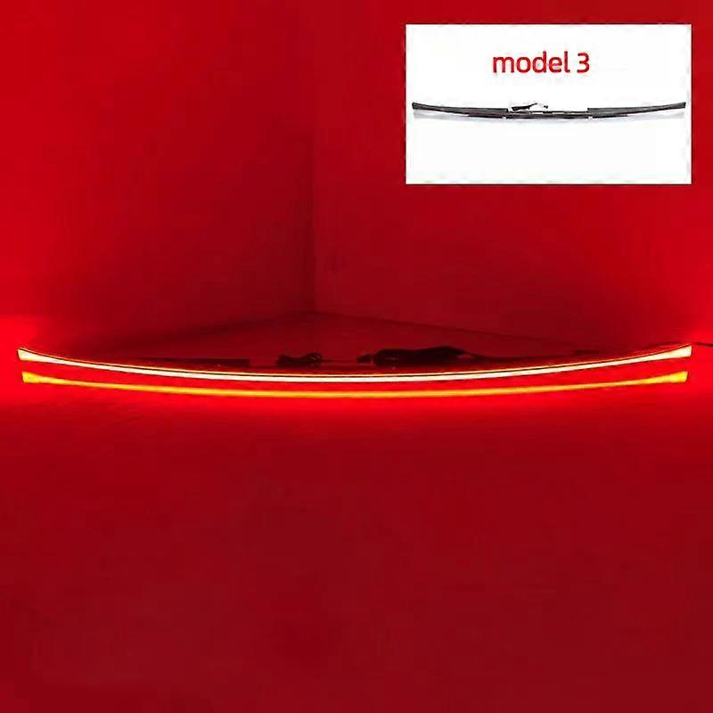 Applicable For Tesla Model 3 Model Y 2019-2023 Through Taillight Dynamic Tail Rear Light Strip Upgrade And Modification Decoration