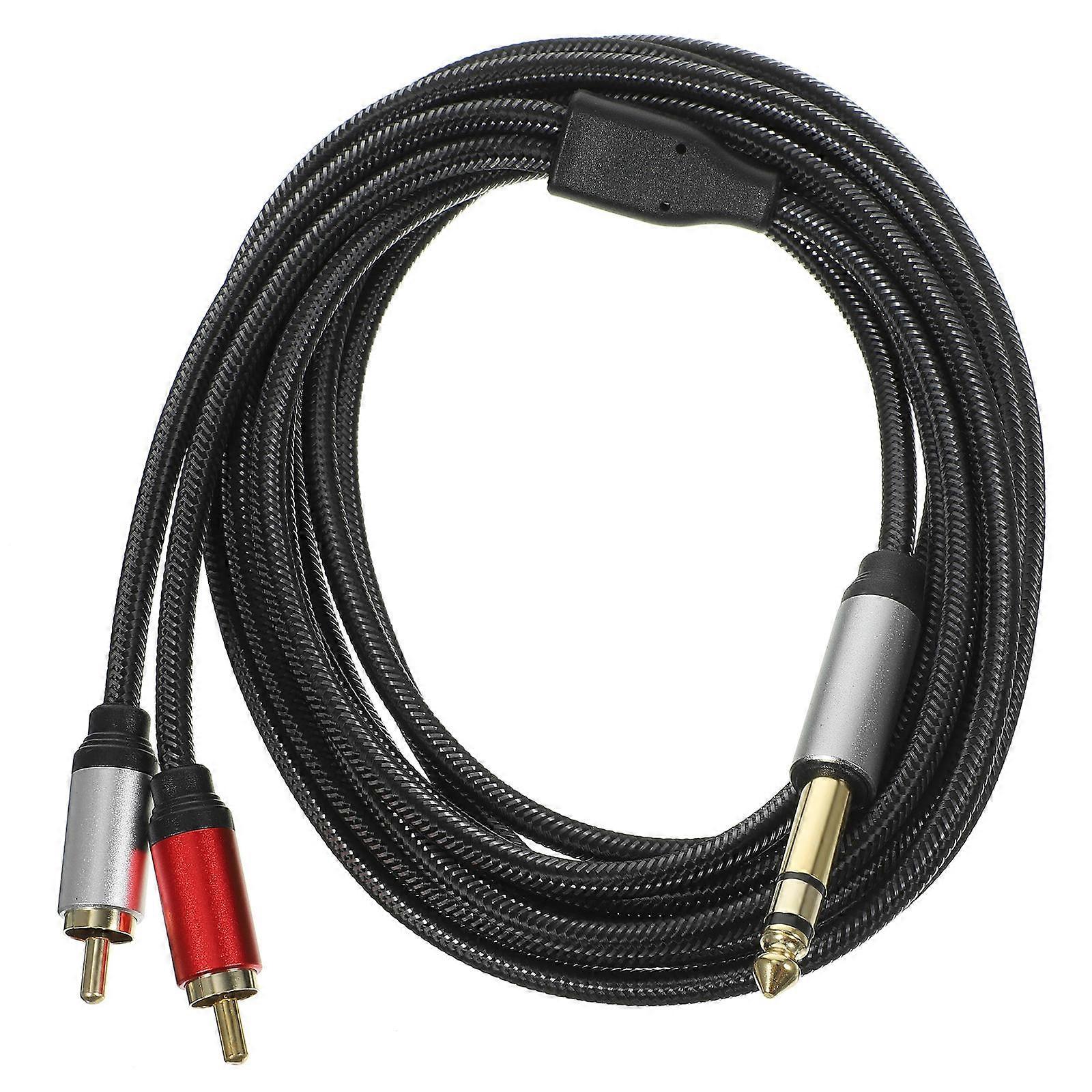 Durable Audio Transfer Cable with RCA Converter for Amplifiers, Guitars, and Sound Systems – Reliable Sound Quality Transmission