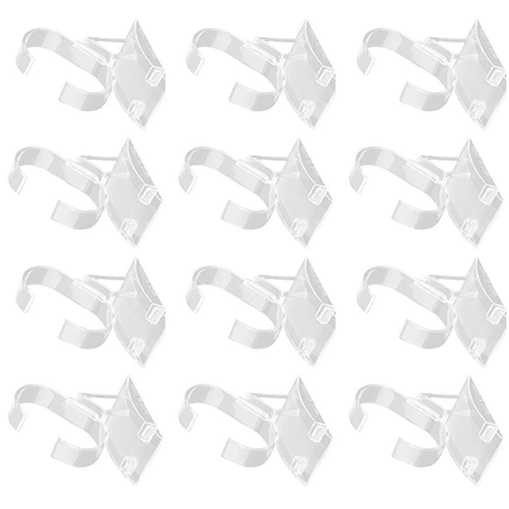12Pcs Elegant Clear Watch Display Holders C-Shaped Stands For Office Use 3.93X2.75X1.97in Jewelry Organization
