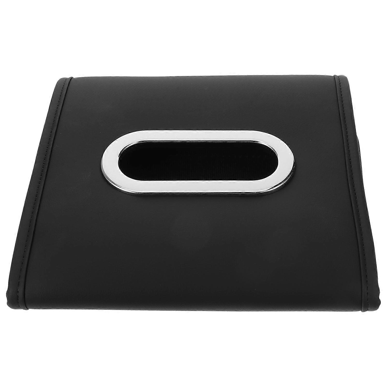 Sleek Car Tissue Holder Dispenser for Vehicle Armrest Durable Napkin Organizer for Daily Use Car Interior Accessory