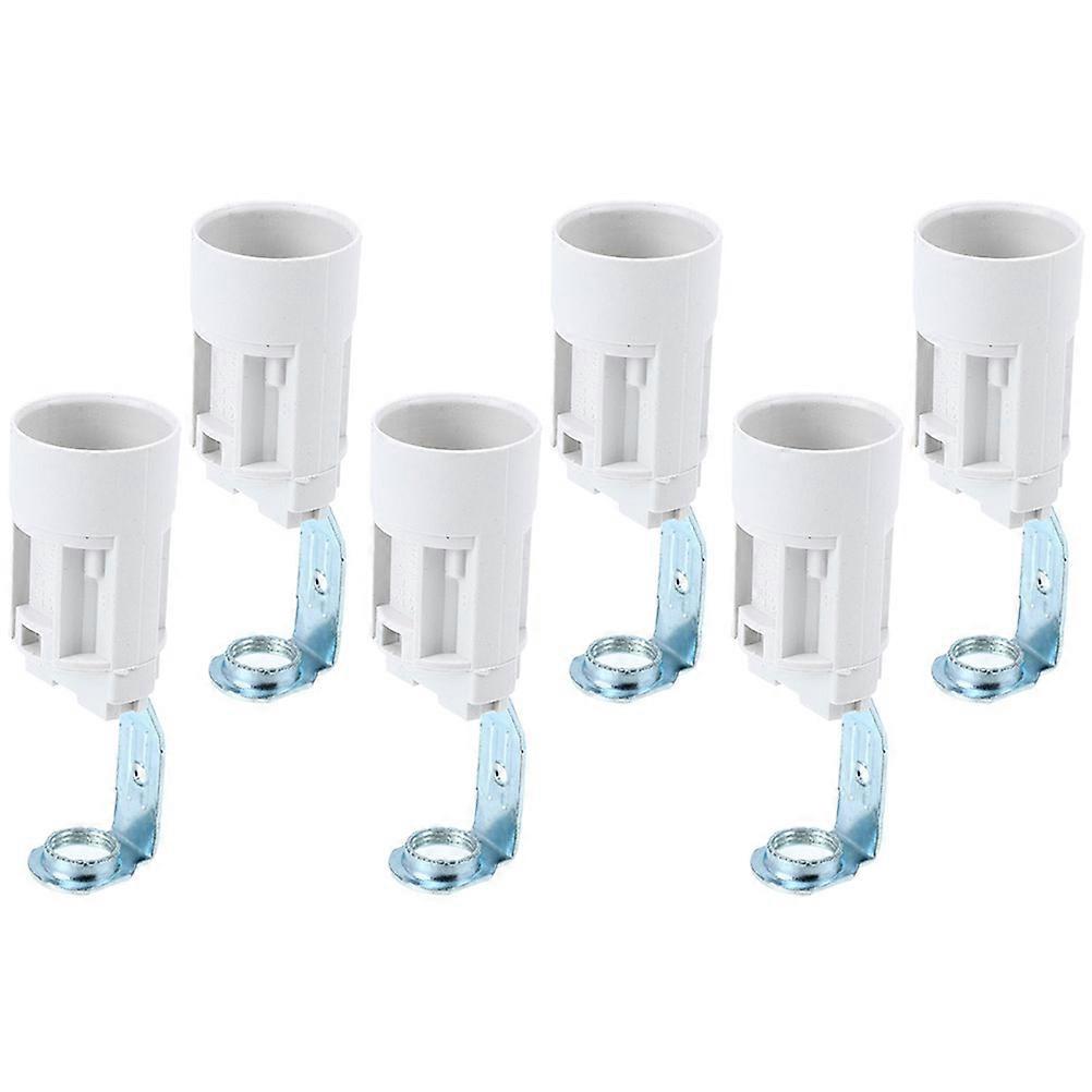 6pcs E14 Candelabra Socket Adapters Replacement Light Sockets