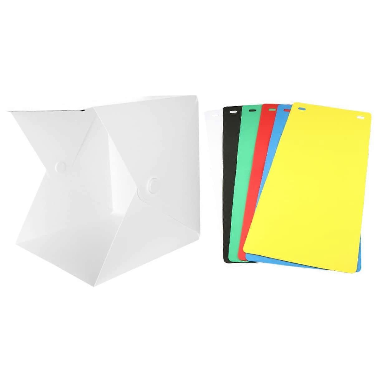 Light Box LED Photo Studio Kit - Mini Folding Portable Photo Tent, ABS White Small Cube, 1 Set