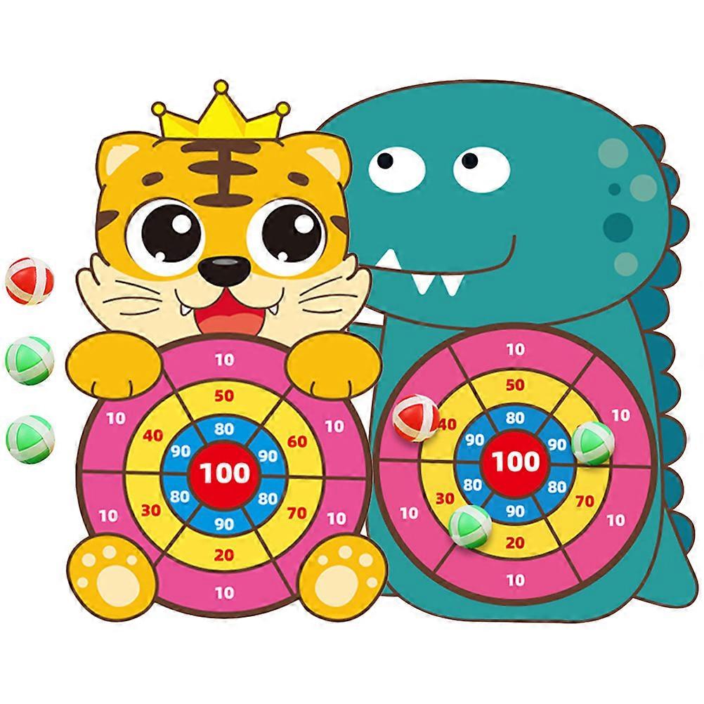 Sticky Ball Target Toy 2 Sets Of Educational Children Board Games For Indoor Play Outdoor Travel Camping fabric Material
