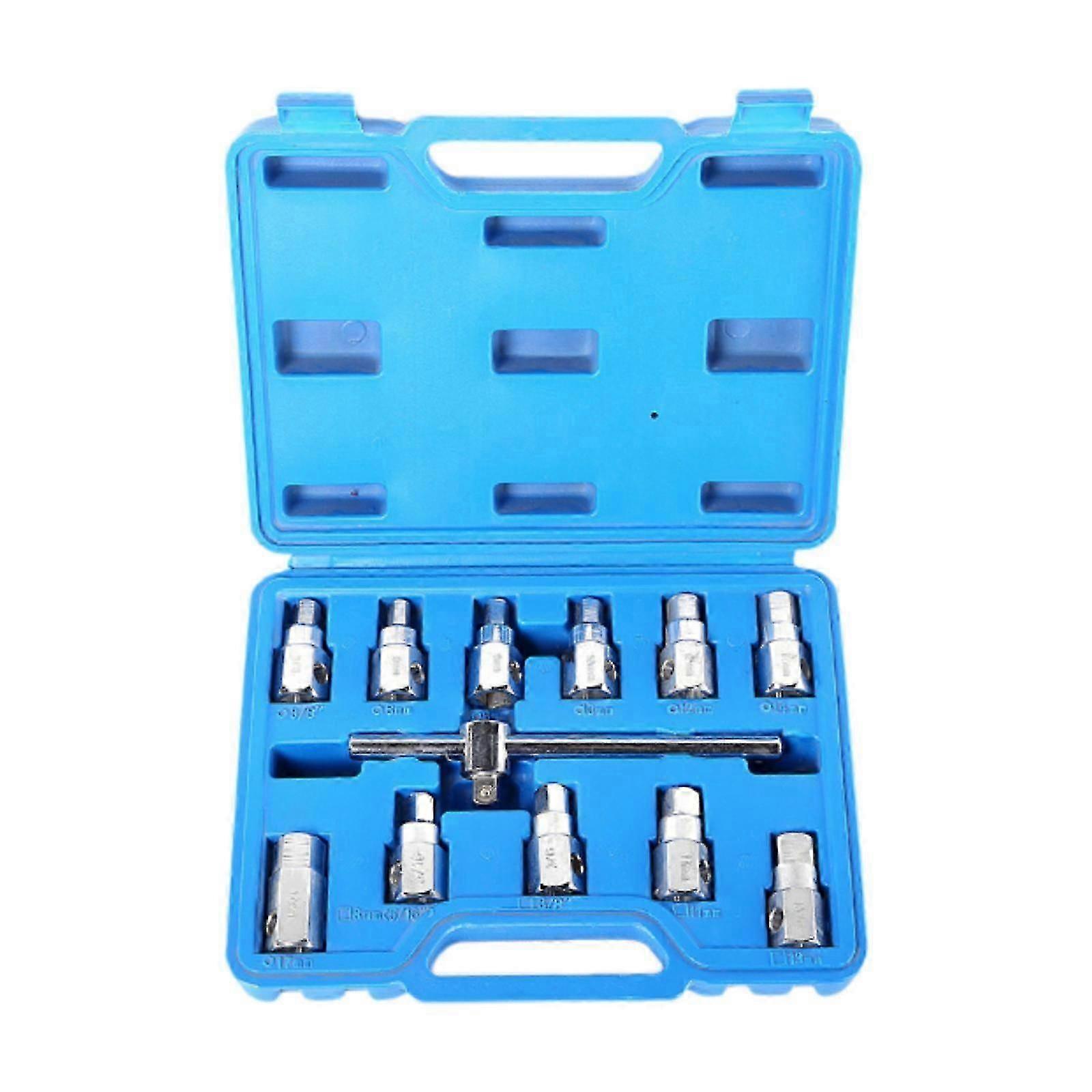 12Pcs Spline Bit Socket Set Professional Utility High Performance Portable