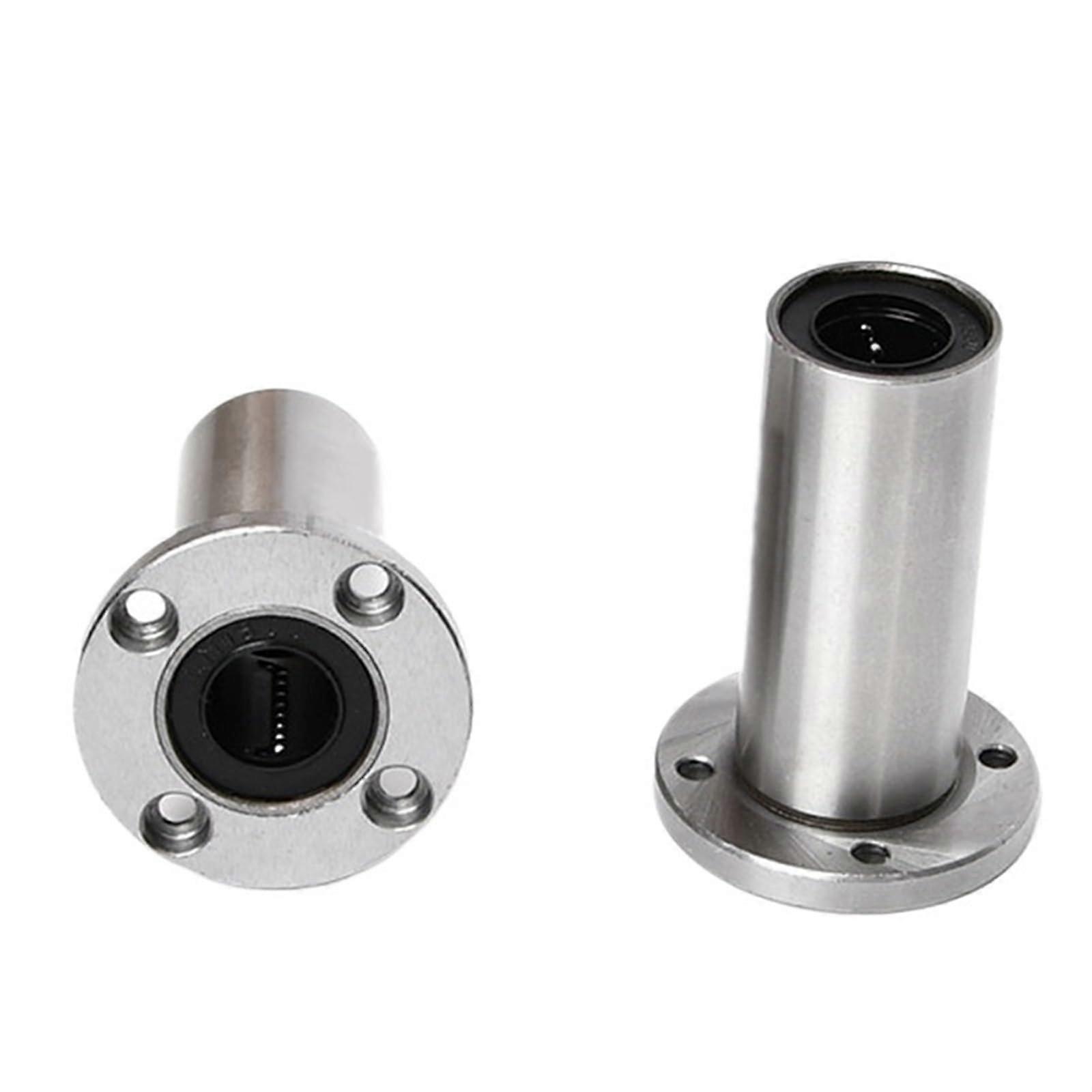 Extended round flange linear bearing LMF10LUU 10X19X55