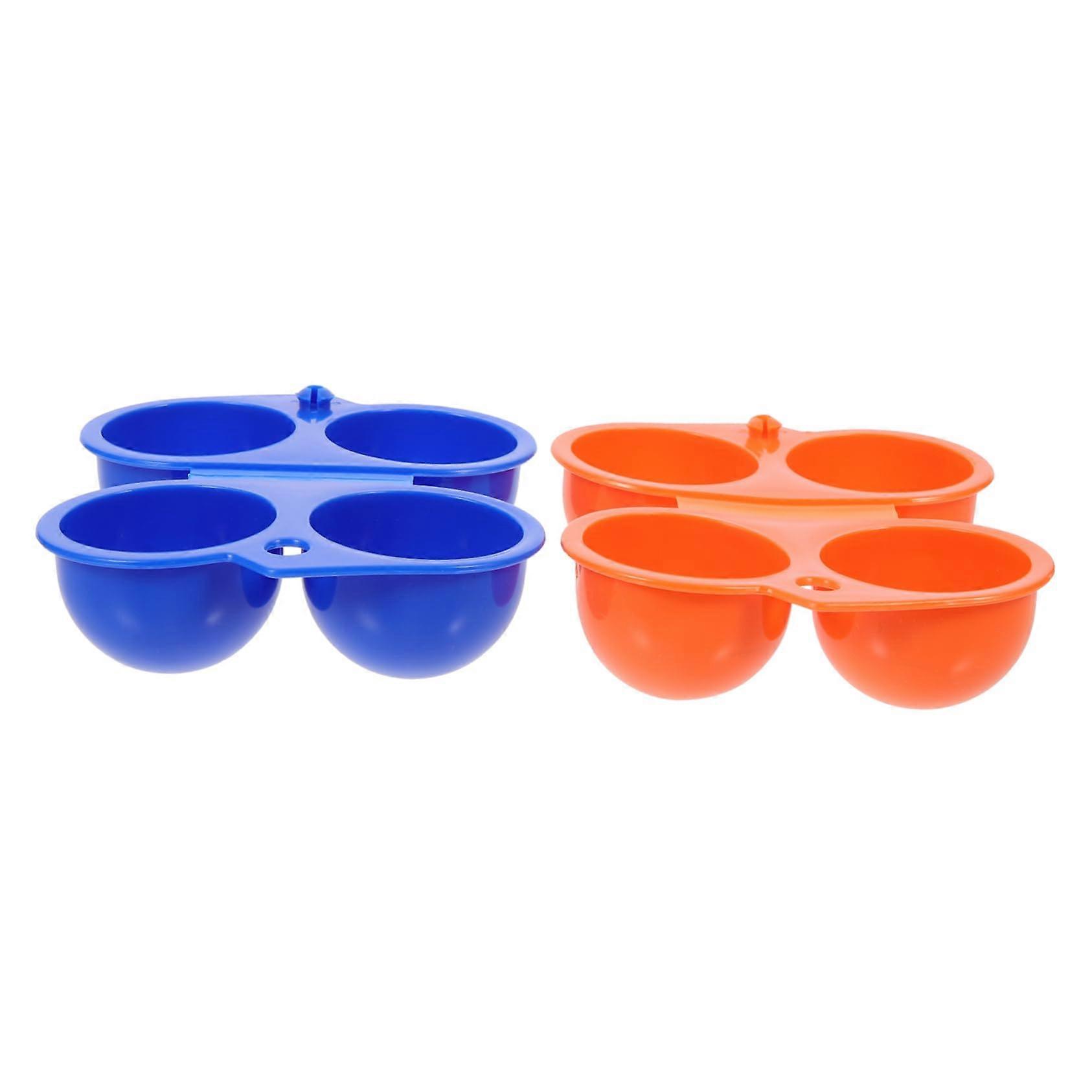 Portable Egg Box Organizer - 2 Pack Egg Container for Camping, Boiled Eggs, Outdoor Use, ABS Material, Durable Design