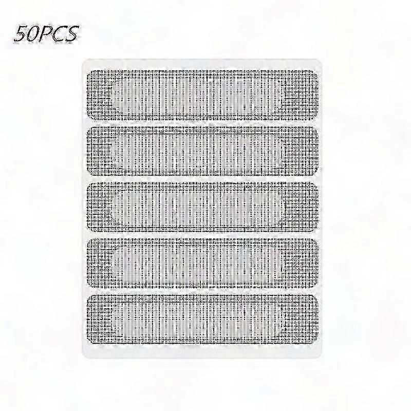 50 Pcs Insect Screen Repair Tape for Doors & Windows - Mosquito Net Patch Adhesive